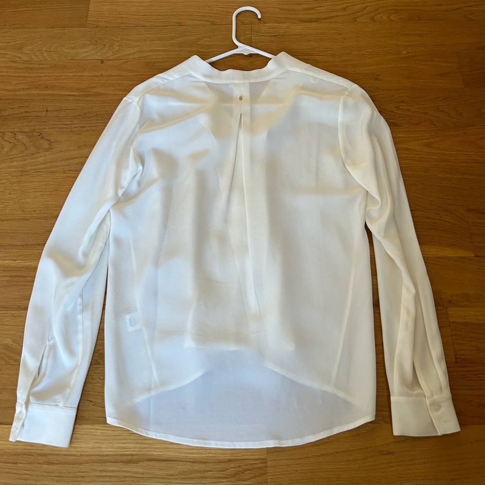 CUYANA Silk Elegant cream Blouse
